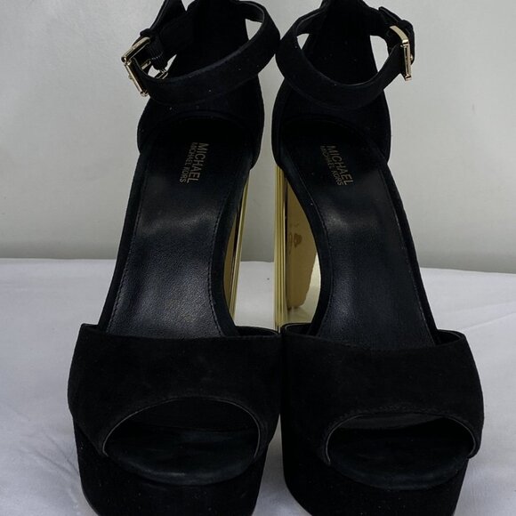 Michael Kors Women’s Porter Suede Platform Sandals – Black – Size 10M - Picture 1 of 1